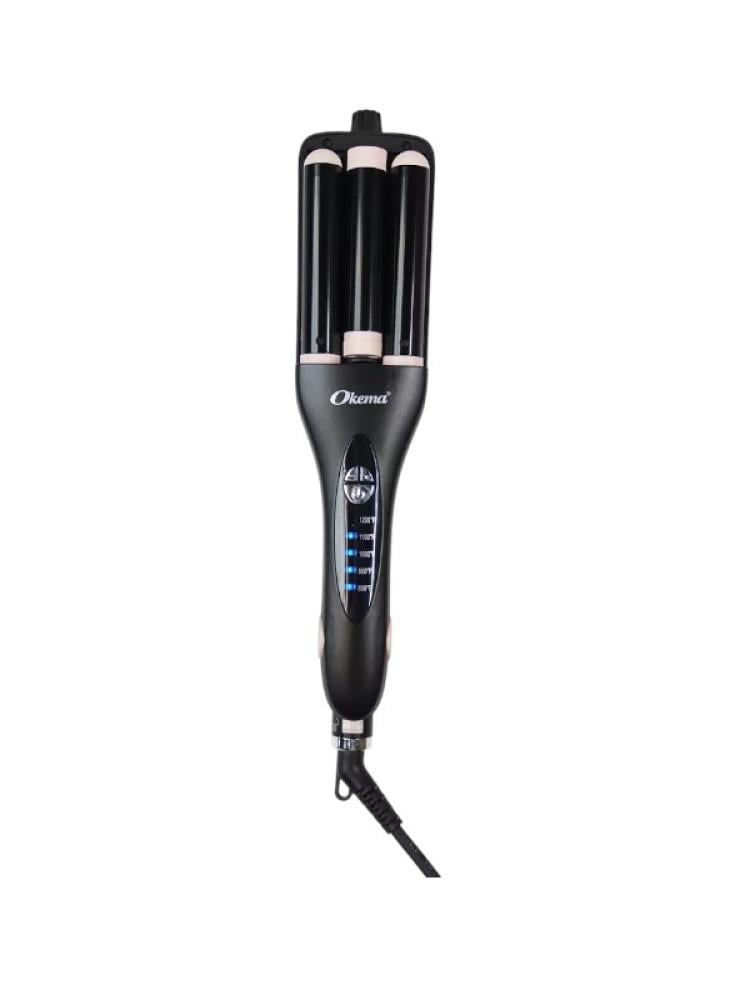 Best Triple Barrel Hair Waver Professional Okema OK-808 3 Barrel Iron