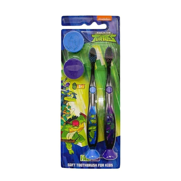 Kids Toothbrush Soft Bristles Teenage Mutant Ninja Turtles Nickelodeon 2 Pack