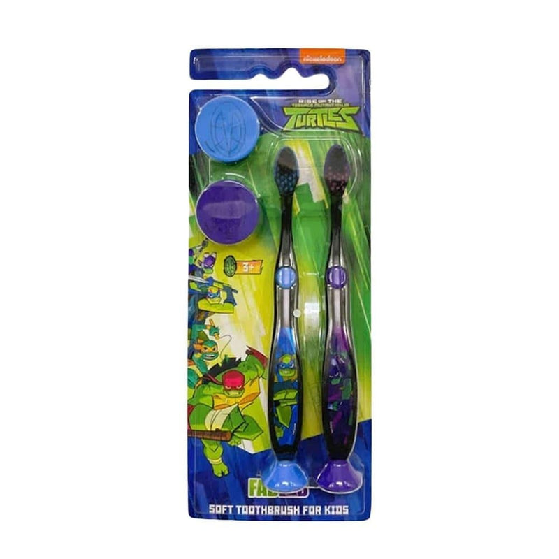 Kids Toothbrush Soft Bristles Teenage Mutant Ninja Turtles Nickelodeon 2 Pack