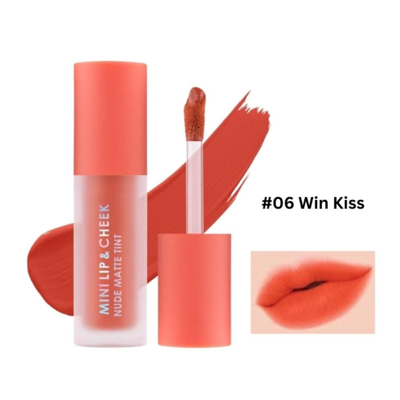 Cathy Doll Matte Lip & Cheek Cream 06 One Kiss, Mineral Water Infused