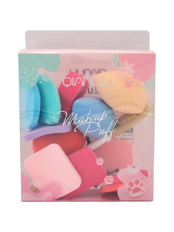 Eyelash Curler for Straight Lashes Makeup Sponge Set Silicone Brush Beauty System