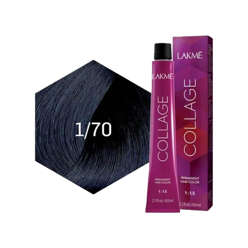 Blue Black Hair Dye Collage Clear Lakme 1/70 100ml