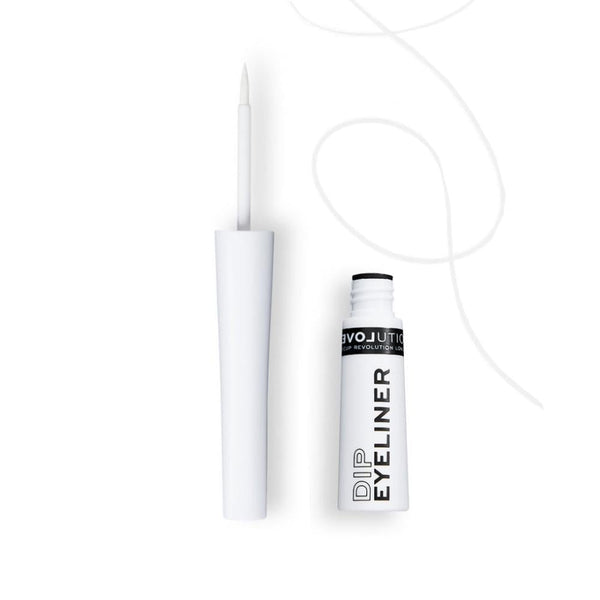Relove Liquid Eyeliner Matte White Fine-Tip Brush Smudge-Proof