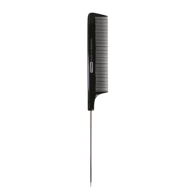 Tail Comb for Hair Sectioning Metal Tip Titania 21.5cm