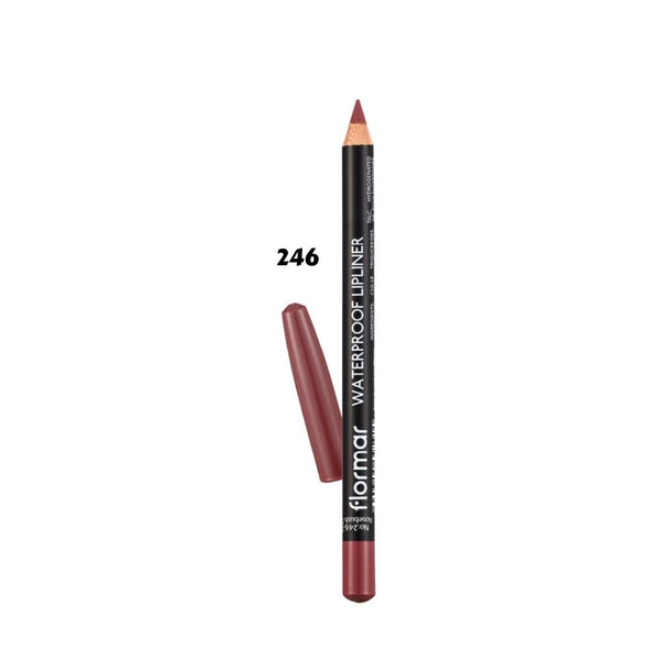 Flormar Waterproof Lip Liner 246 Rosebush Long-Lasting