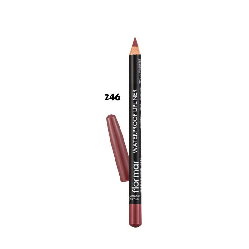 Flormar Waterproof Lip Liner 246 Rosebush Long-Lasting
