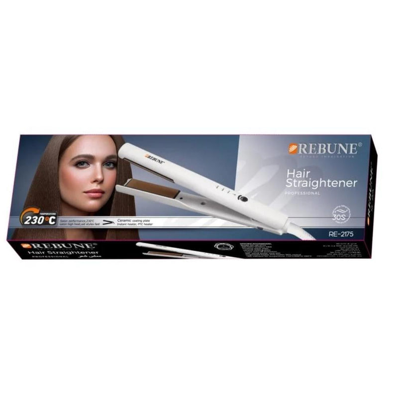 Rebune Ceramic Hair Straightener RE-2175 52W White