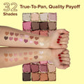 Forever52 Naturals Eyeshadow Palette, 32-Color Matte and Shimmer, NTR002