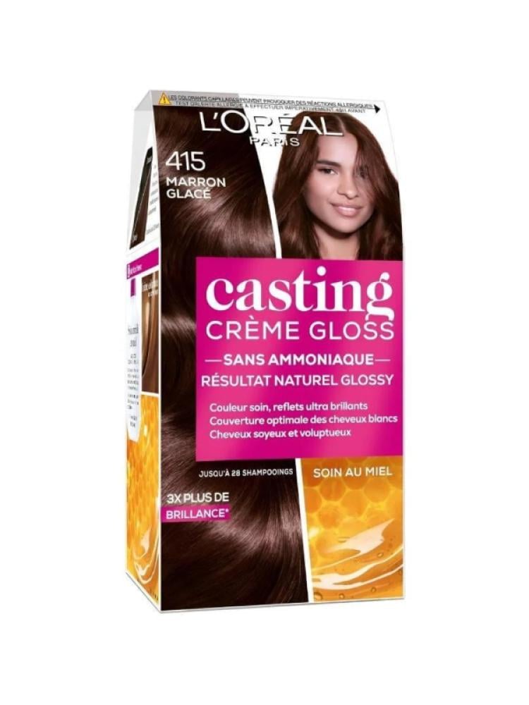 L'Oreal Paris Casting Natural Shine Hair Color - 415 Brown
