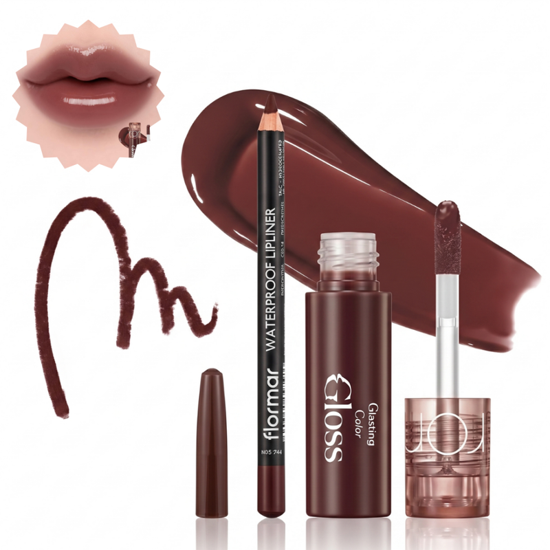 Best Lip Liner and Gloss Combo Summer Set Flormar 1.14g + Romand 2g