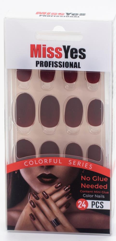 Artificial Nails Stick On Salon Quality Finish Miss Yes 24 Pieces