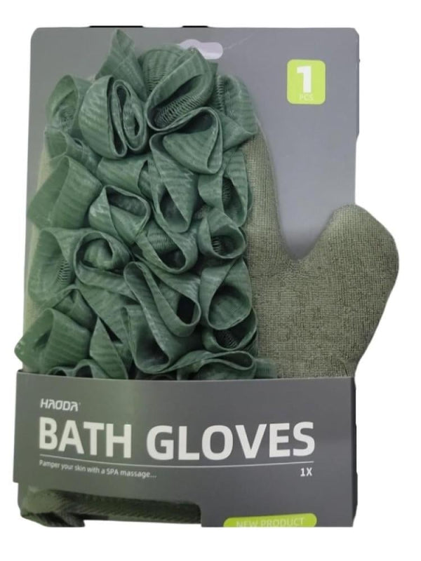 Haoda Fingertip Bath Sponge - Green