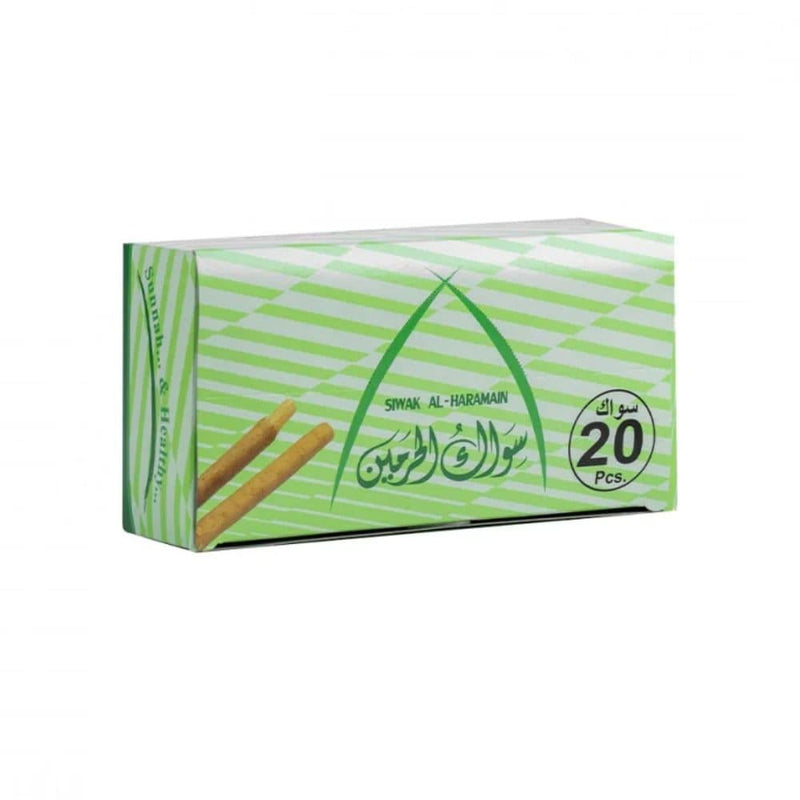 Buy Miswak Sticks Natural Arak Tree Al-Haramain 20 Pieces