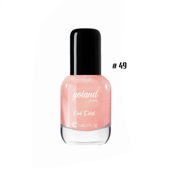 Yolande Beauty Nail Polish Quick-Dry Glossy Finish Color 49
