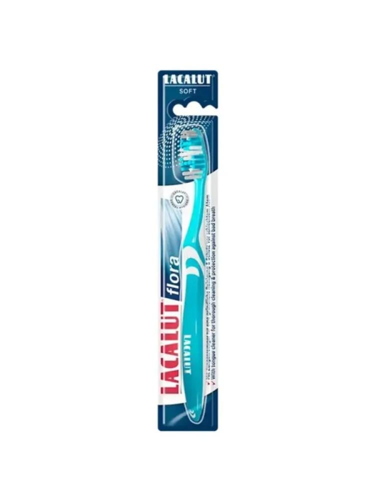 Soft Toothbrush for Sensitive Gums Gentle Cleaning Lacalut Flora 1pc