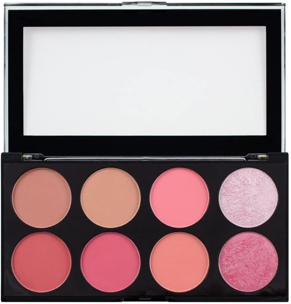 Revolution Blush Palette Sugar & Spice Blendable Shades Vibrant Look Revolution