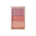 Revolution Blush Palette Aura Points Rose 3-Color Matte Shimmer Face Makeup