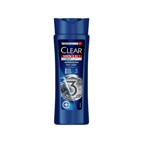 3 in 1 Wash Activated Charcoal Deep Cleanse Clear Men 400ml