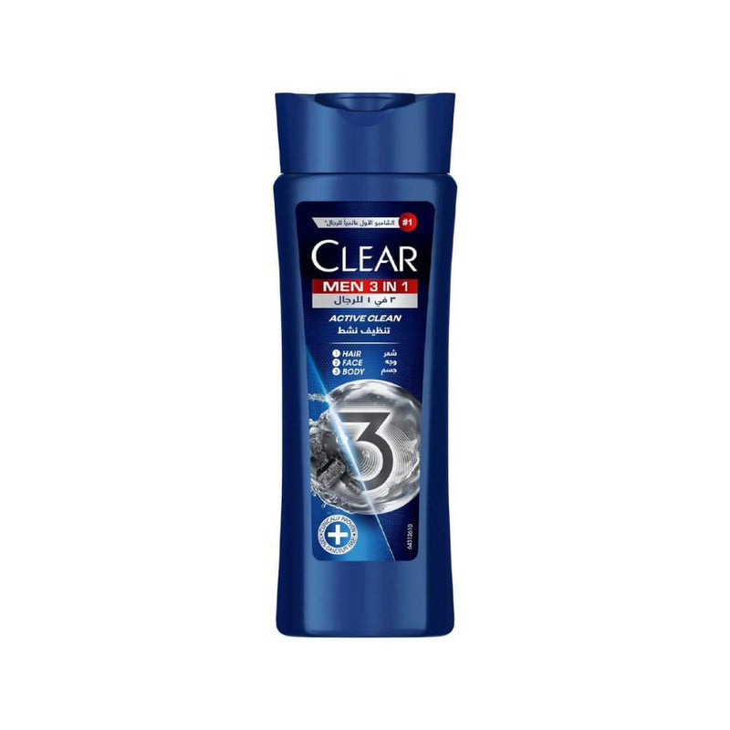 3 in 1 Wash Activated Charcoal Deep Cleanse Clear Men 400ml