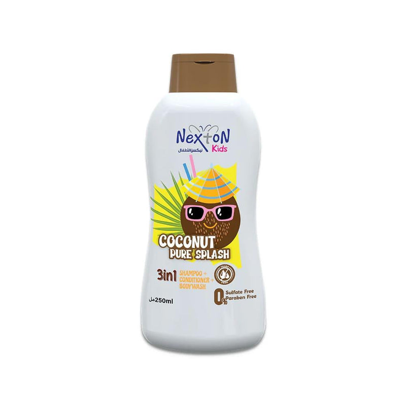 Kids Shampoo 3 in 1 Tear-Free Coconut Nexton 250ml