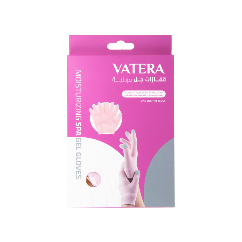 Vatera Reusable Moisturizing Gel Gloves for Hand Care, One Size, 40 Uses