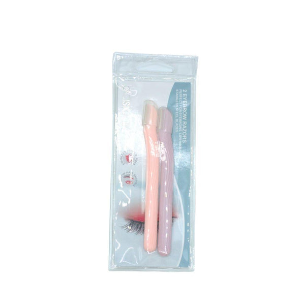 Basicare Eyebrow and Face Razor 2 Piece Set Precision Hair Removal