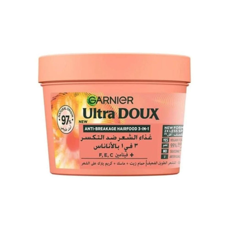 Garnier Ultra Doux 3-in-1 Pineapple Anti-Breakage Hair Nourishment 390ml