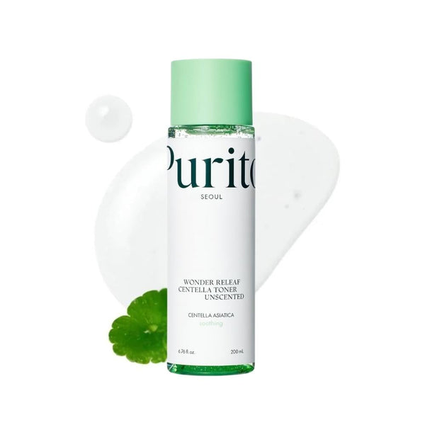 Purito Wonder Relief Centella Toner, Unscented, 200ml with Hyaluronic Acid