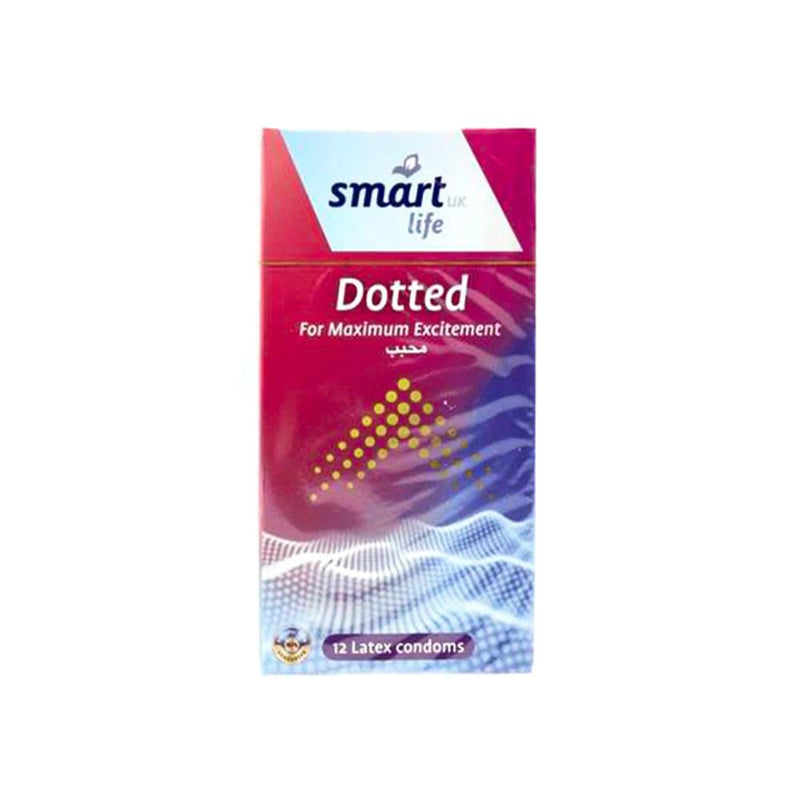 Dotted Condoms Maximum Excitement Smart Life 12 Pcs