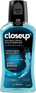 Antibacterial Antifungal Mouthwash Cool Breeze Gum Health Close Up 300ml