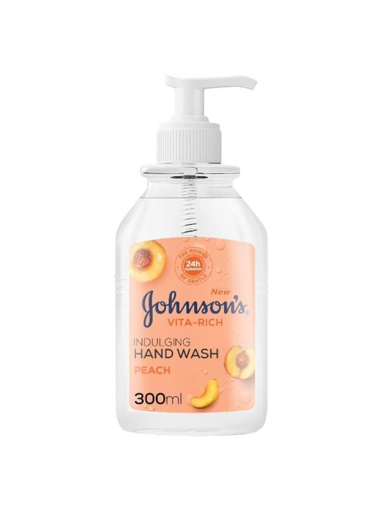 Best Hand Wash Peach Extract Gentle Cleansing Johnsons 300ml
