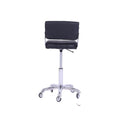 Salon System Black Striped Leather Office Chair B1383-1