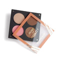 Inglot Rosie Bronze Glow Blush Palette with Vitamin E, 4 Shimmer Shades