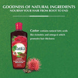Vatika Castor Hair Oil for Hair Density Softness & Shine 300ml