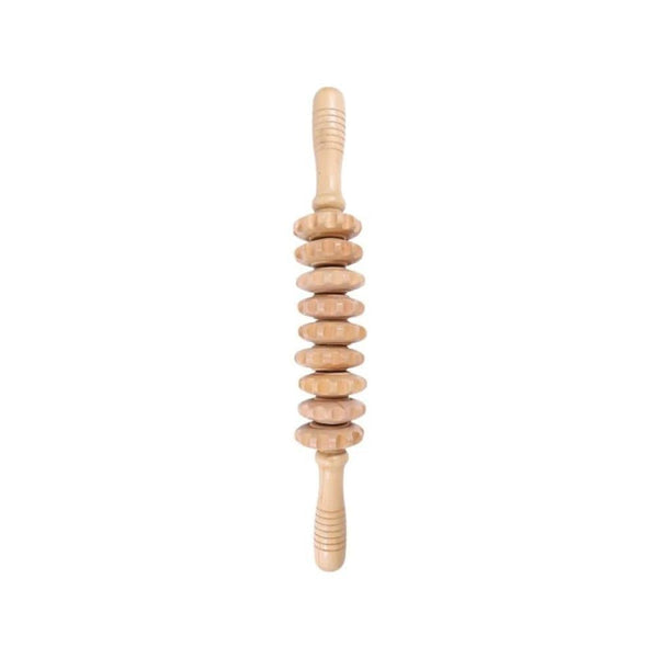 Wooden Massage Tool Multi-Roller Muscle Relief Spa System 1-Piece