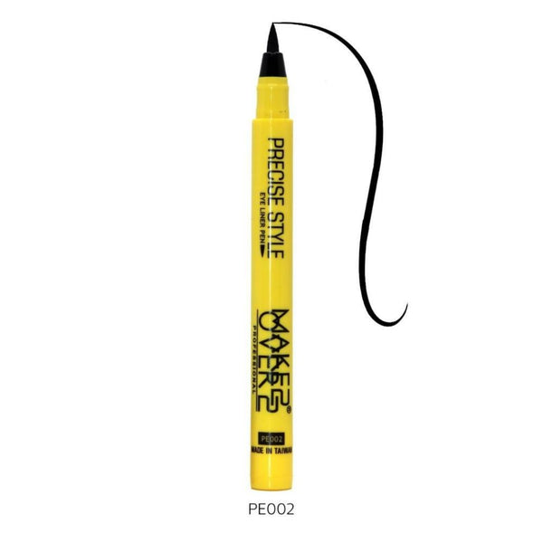 Liquid Eyeliner Pen Waterproof Precise Style Black Make Over22 1pc