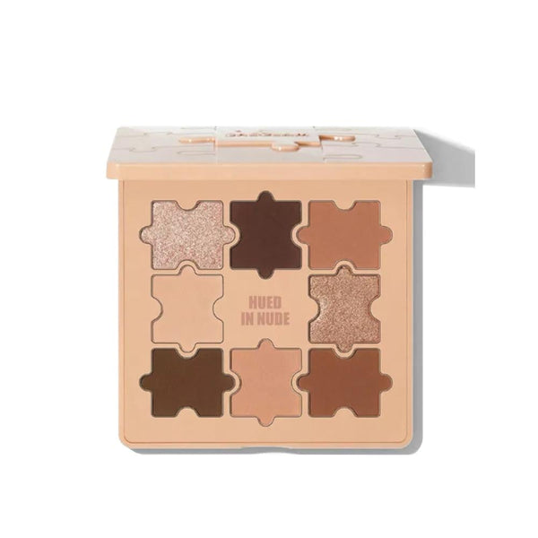 Sheglam Jazzy Jigsaw Eyeshadow Palette, Nude Hues, Matte & Glossy Finishes