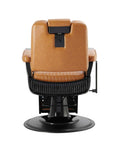 Salon System Men's Barber Chair - Camel Synthetic Leather