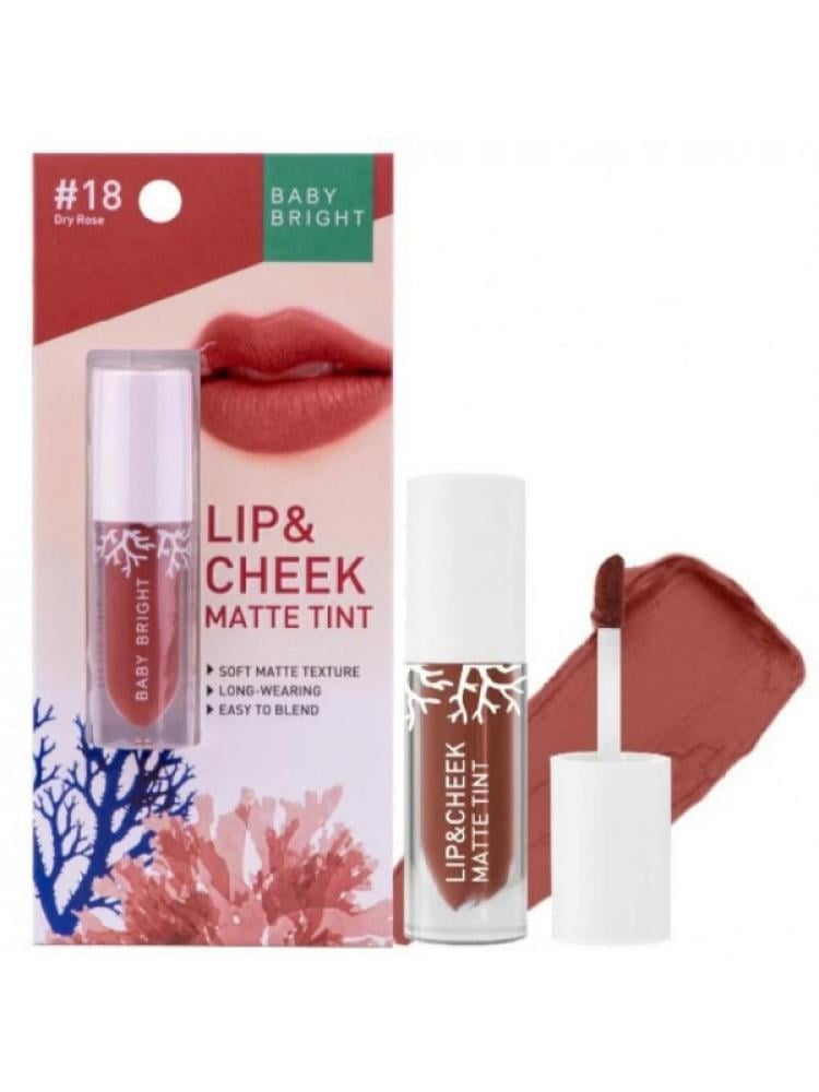 Lip and Cheek Tint Matte Baby Bright 18#