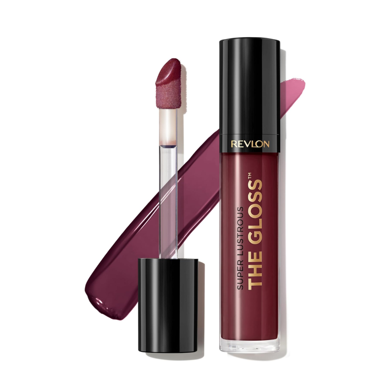 Revlon Super Lustrous The Glow Lip Gloss, Black Cherry, 3.8ml