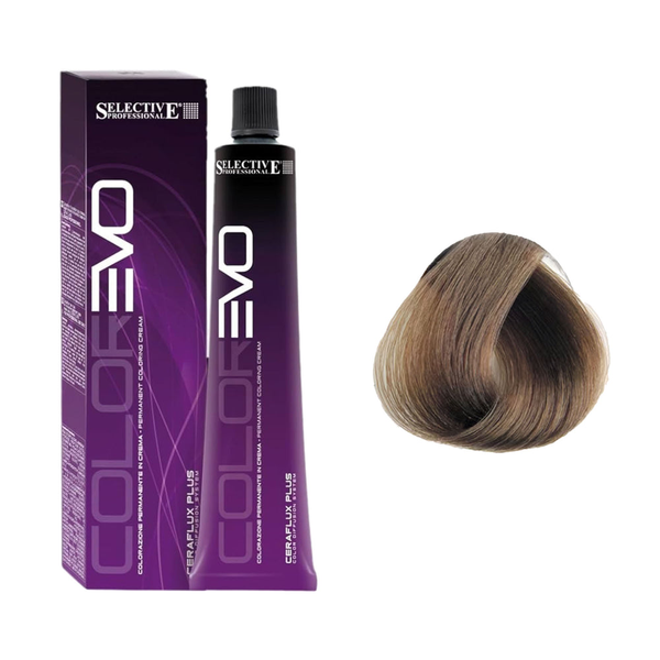 Light Brown Permanent Hair Color for White Hair Selective Professional 100ml