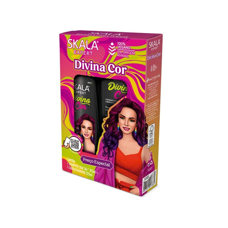 Shampoo Conditioner Set Divina Cor Nourishing Damage Repair Skala Expert 325ml