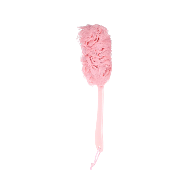Pastel Bridal Body Loofah with Long Handle for Exfoliating and Deep Cleansing