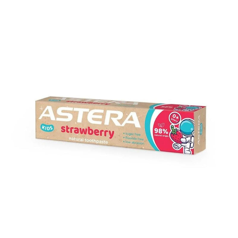 Astera Natural Kids Strawberry Flavor Toothpaste, 50ml