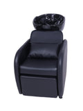 Salon System Professional Hair Washing Chair Black Ceramic Basin