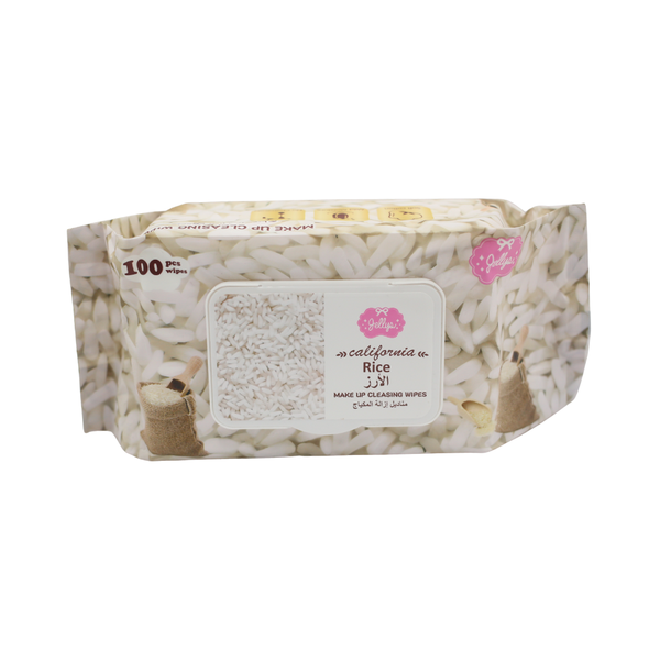 Jellys Rice Extract Makeup Remover Wipes, Alcohol-Free, Paraben-Free