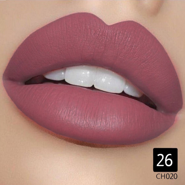 Christine Matte Lipstick CH020, Berry Shade No. 26, High Coverage