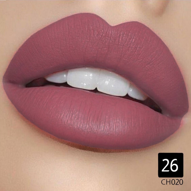 Christine Matte Lipstick CH020, Berry Shade No. 26, High Coverage