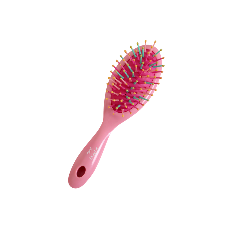 Shams Mini Detangling Hairbrush, Wooden, Compact, Travel Size
