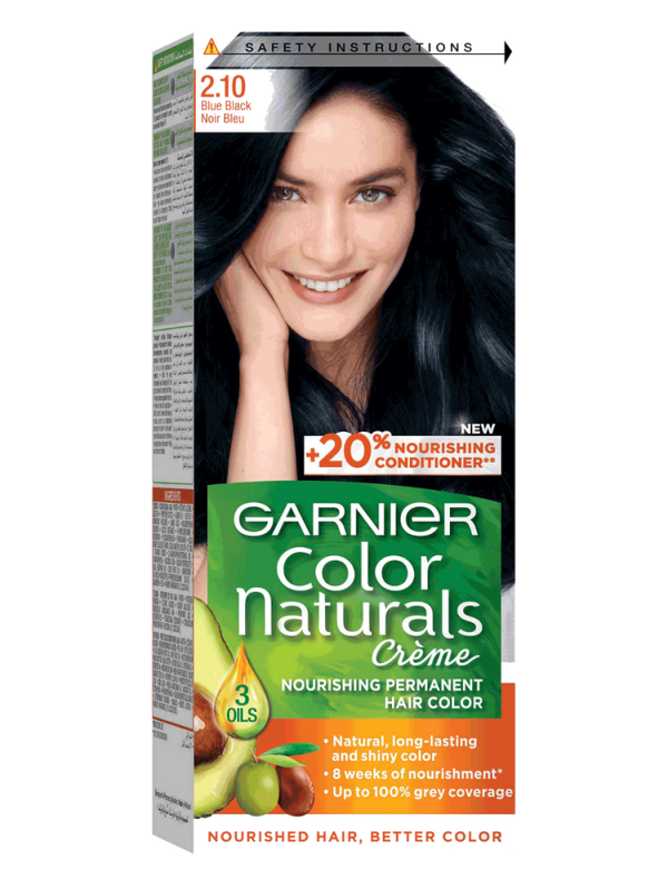 Blue Hair Dye Blue Black 2.1 Color Naturals 100ml Garnier